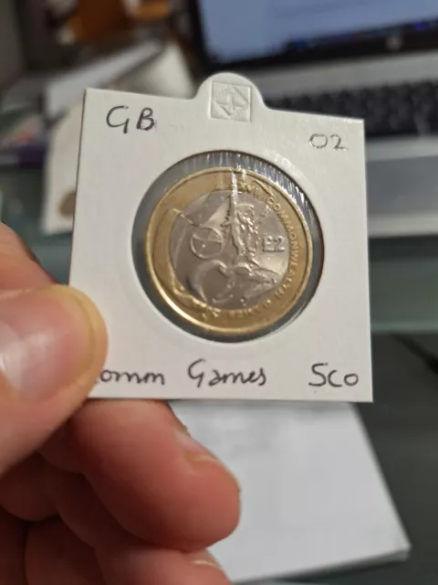 2002 Elizabeth II Commonwealth Games £2 Coin Scotland