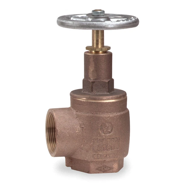 MOON AMERICAN 171-2561 AngleValve,2.5 In FNPT,Brass,Rising Stem