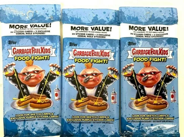 2021 Topps Garbage Pail Kids Food Fight Value Pack 3 Packs