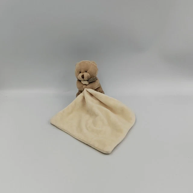 Doudou et compagnie ours beige marron mouchoir référence boite fleur - 29442