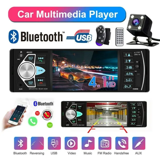Car MP5 Player Single DIN HD 5.1Inch IPS Touch Screen Car Stereo Radio  3USB/FM/AUX Support IOS Carplay/Android Auto Link/Vedio  out/MIC/Subwoofer/Voice Control 