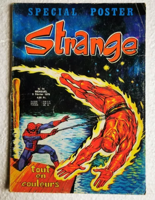 Comics français STRANGE n°74 du 5 février 1976 sans poster - Marvel LUG