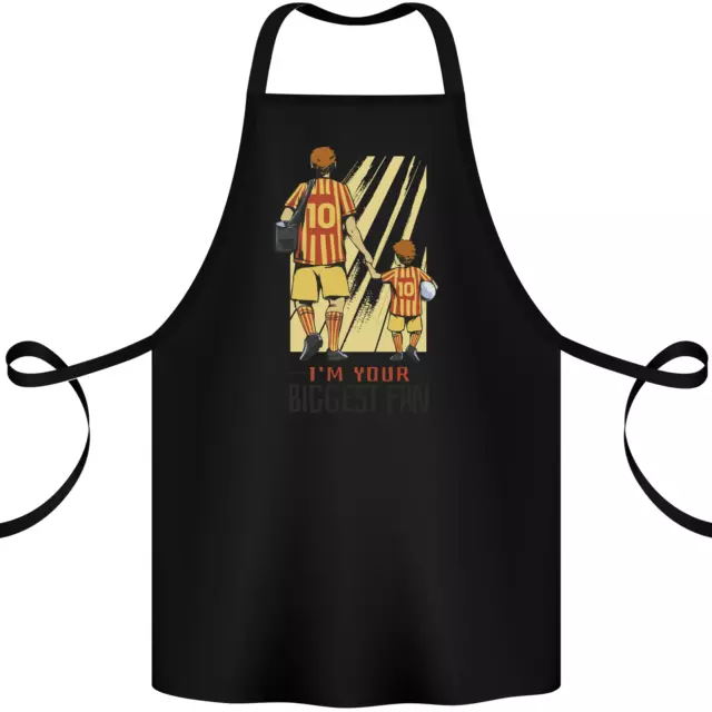 Father's Day Football Dad & Son Daddy Cotton Apron 100% Organic