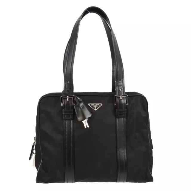 Prada Black Nylon Handbag 134 KK91100