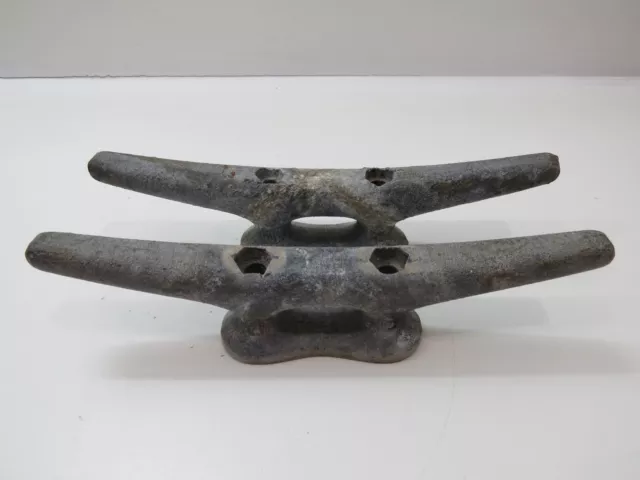 Pair 10 inch Wilcox Crittenden Cast Iron Boat Dock Cleats Door Handles (D4C608B)