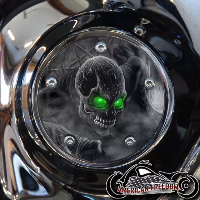 Harley Davidson Timing Cover Big Twin Cam, Milwaukee 8, Sportster Green Eyes