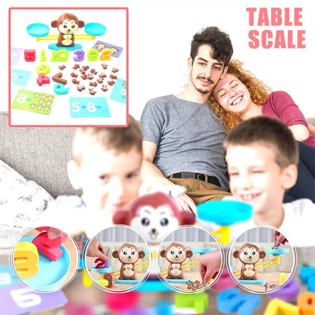 Monkey Balance Cool Math Game for Girls & Boys Fun Educational Children's Gift~