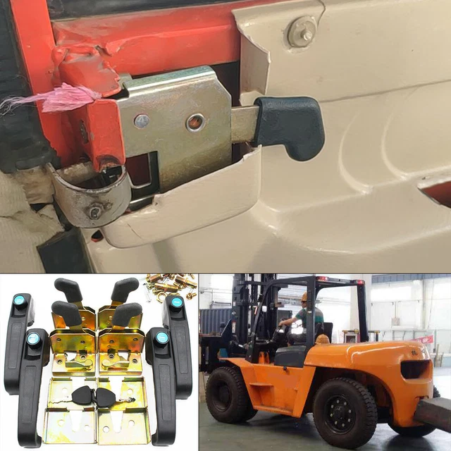 4x Universal Locking Door Handle Loader Door Lock for Tractor Heavy Equipment