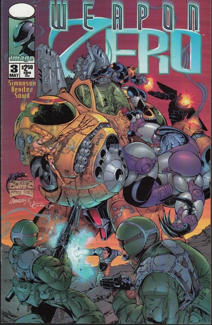Weapon Zero #3 1996 Image -Breakout!!- Simonson/Benitez...nm-