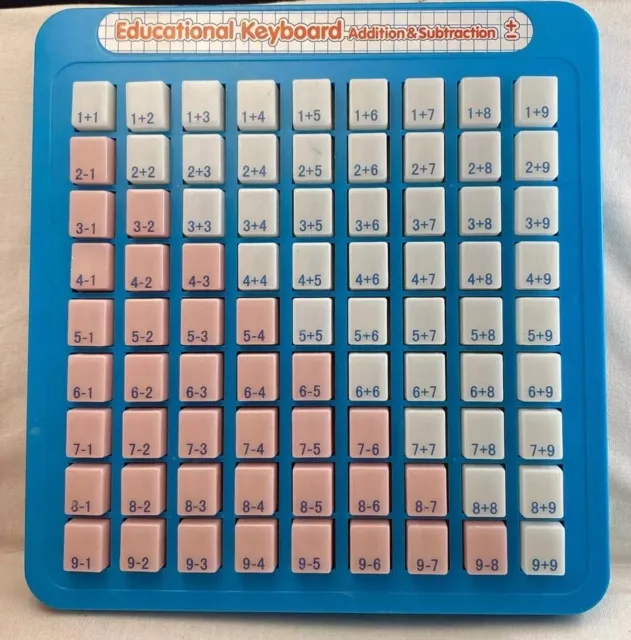 Vintage Press And See Educational Keyboard Math Addition & Subtraction