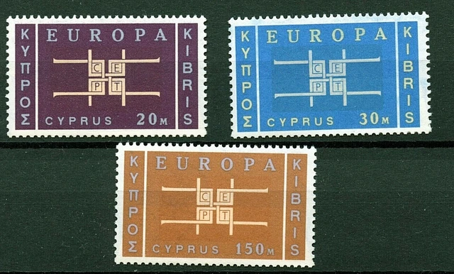 Cyprus 1963 Europa sg234/6 - MNH