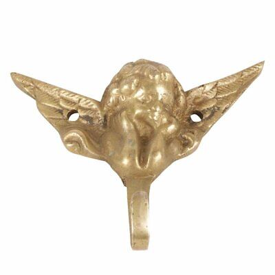 New Rare Handmade Brass Golden Cherub Angel Wall/Coat Hooks - 1 Piece
