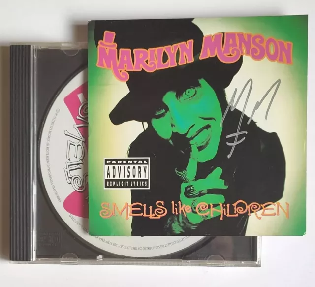 Marilyn Manson Smells Like Children Signed Autographed CD (Not Framed)