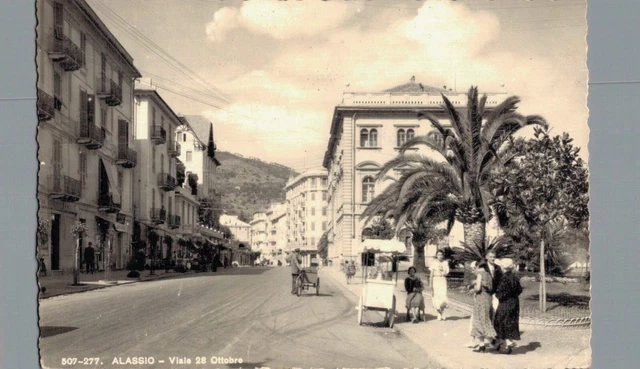 Savona Alassio Viale 28 Ottobre Carretto Gelati F. Piccolo  spedita