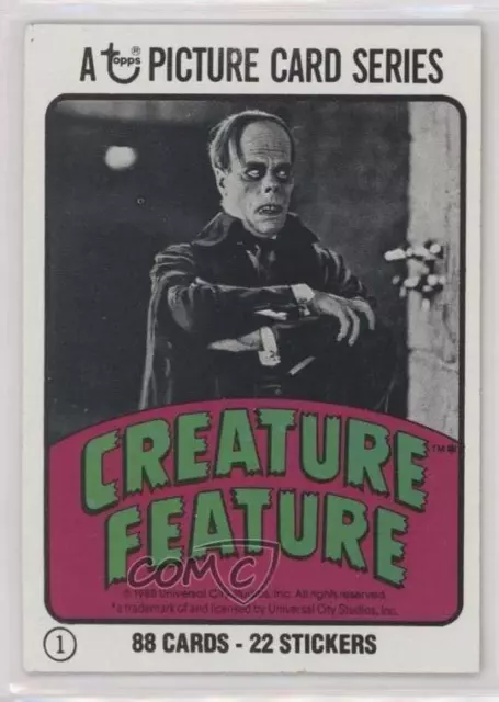 1980 Topps Creature Feature You'll Die Laughing Checklist #1 0rq9
