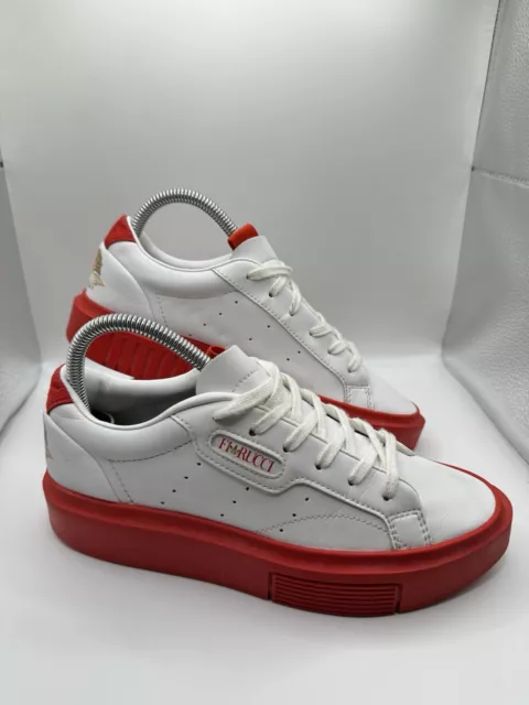 ADIDAS ORIGINALS SLEEK Super Fiorucci Red White Trainers Size UK 5 EU 38 34.99 PicClick UK