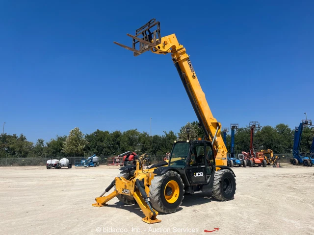 2015 JCB 510-56 56' 10,000 lbs Telescopic Reach Forklift Cab Telehandler bidadoo 2015 JCB 510-56 56' 10,000 lbs Telescopic Reach Forklift Cab Telehandler bidadoo
