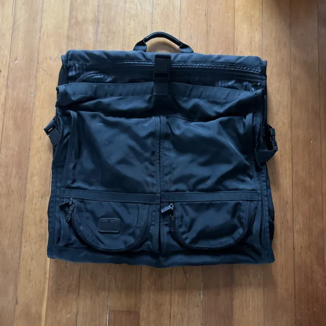 TUMI Alpha Ballistic Nylon Garment Bag 228D3 With   Shoulder Straps Black