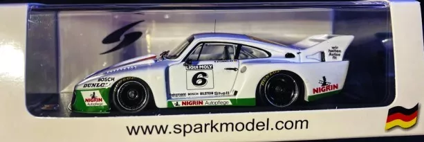 Porsche 935 J Winner DRM Zolder 1980 SPARK 1/43 2