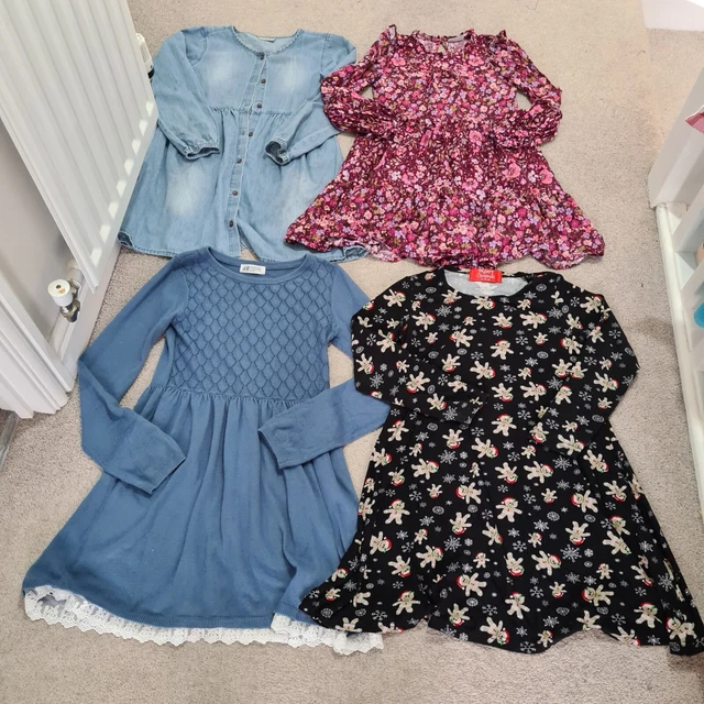 girls clothes bundle dresses 9-10 years vgc