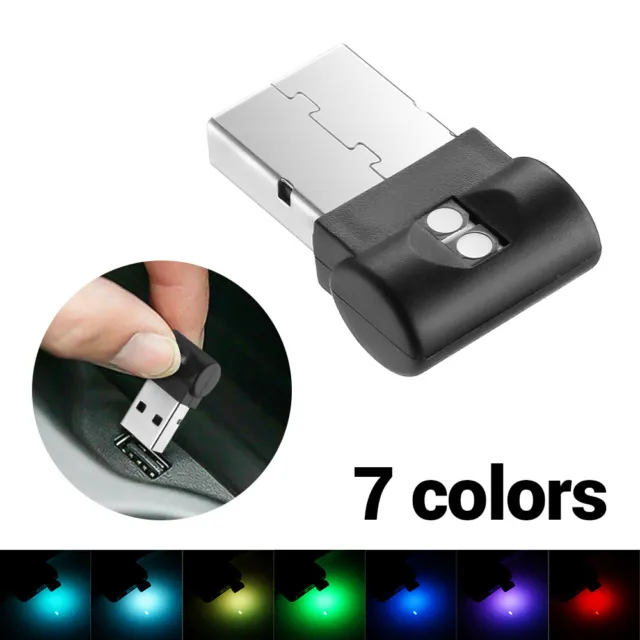 RGB LED USB Stick Auto Nachtlicht PC Laptop Licht Leuchte Beleuchtung DE