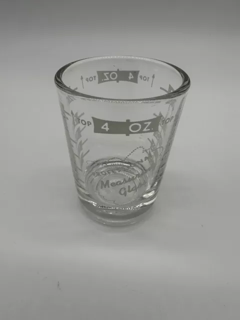 Vintage Mid Century 4 oz Professional Bar/Kitchen Measuring Jigger Shot Glass