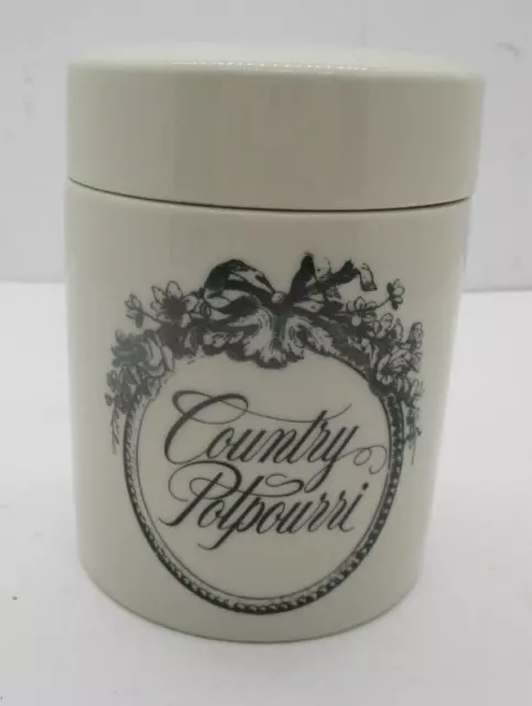 Vintage Germaine Monteil Country Potpourri Stonecraft Candle Container Holder