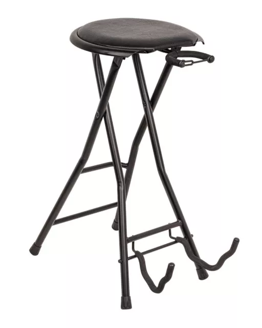 Xtreme Guitarist Performer Stool with Guitar Stand