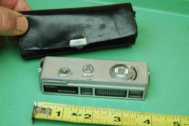 Vintage Yashica Atoron Japan Subminiature Spy Camera w/ Case A010131262
