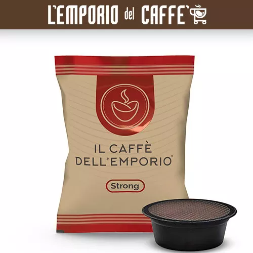 100 Capsule Il Caffè Dell' Emporio Compatibili Lavazza A Modo Mio Strong Red