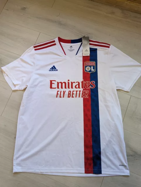 Olympique Lyonnais Lyon 2022/23 Heimfußball Shirt brandneu mit Etikett xl Adidas