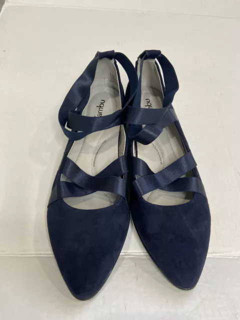 Jambu Womens Rumson Too Navy Ballet Flats Size 8.5