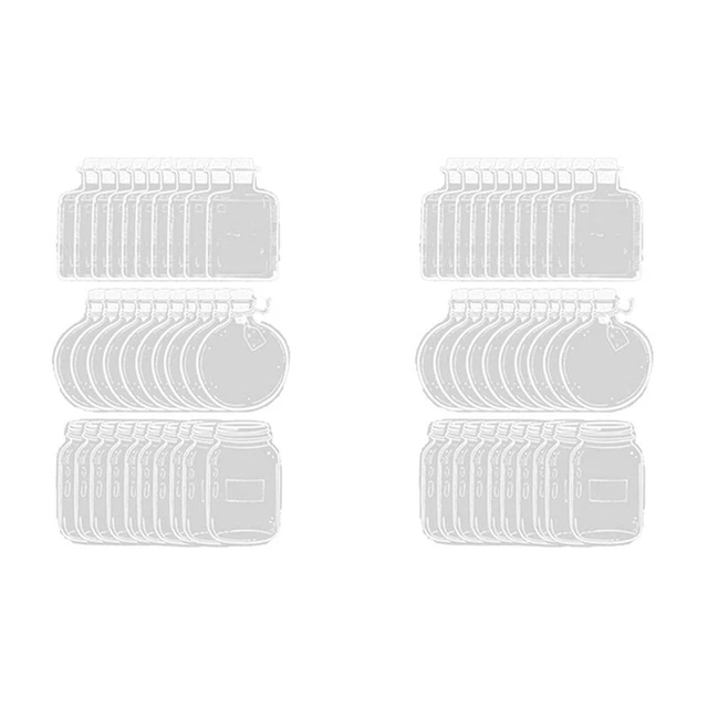 60X Getrocknete Blumen Lesezeichen Flasche, Transparente Getrocknete Blumen W7C7