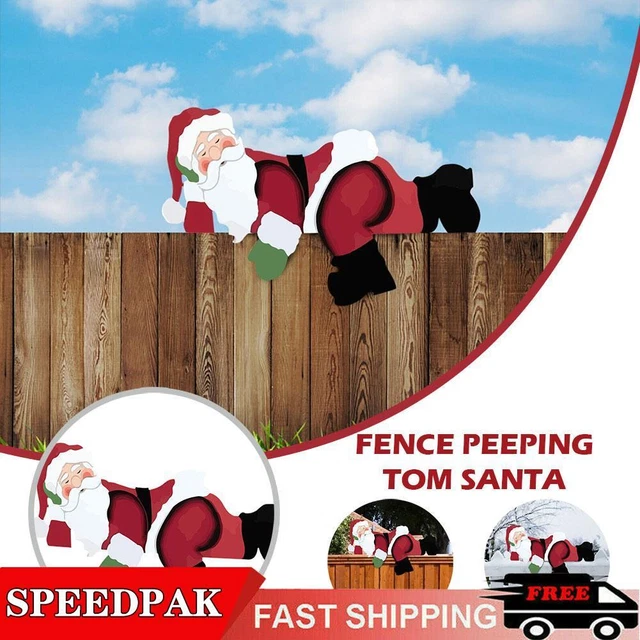 Weihnachtsgartenzaun Peeker Weihnachtsmann, Elch, Schneemann Outdoor Garten Weihnachten O3Q9