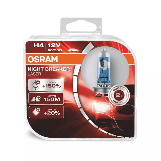 OSRAM H4 12V 60/55W P43t NIGHT BREAKER LASER +150% 64193NL-HCB