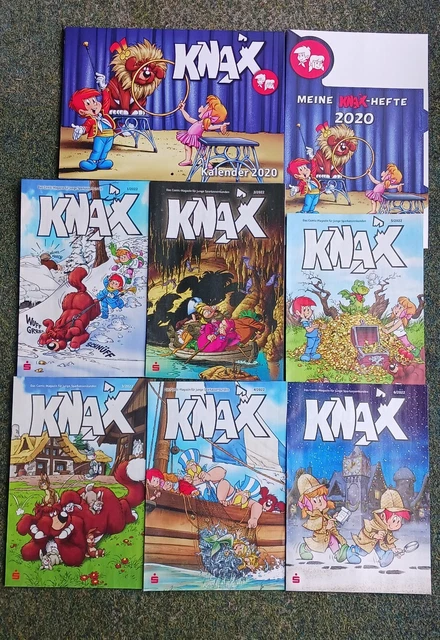 6 KNAX COMIC Nr. 1, 2, 3, 4, 5, 6 / 2022 + Kalender + Sammelmappe 2020