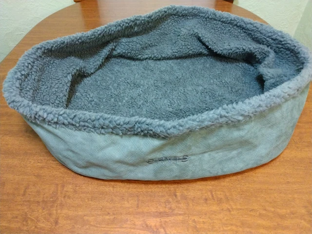 Orvis Wraparound Dog Bed with Fleece Small Gun Metal Gray Up to 40 lbs NEW