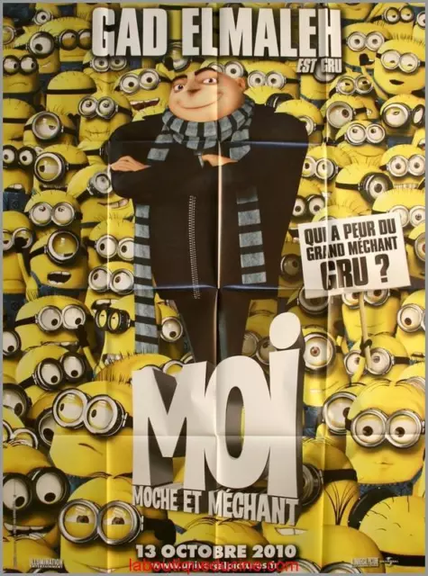 MOI MOCHE ET MECHANT Movie Poster / Affiche Cinéma ORIGINALE 160x120