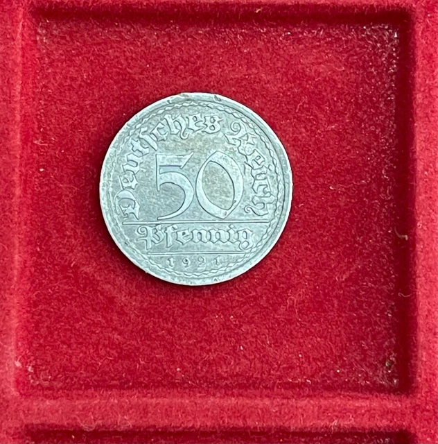 Deutsches Reich 50 Pfennig Sich Regen Bringt Segen MÜNZE DEUTSCHES REICH 1921 50 Pfennig Weimarer Republik sich regen