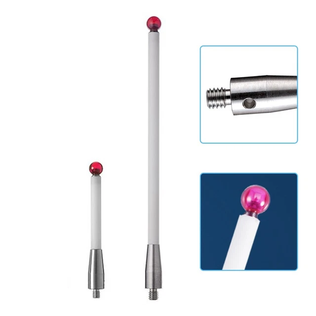 Stylet (Sonde) Pour Machine à Mesurer 3D (CMM) - Bille En Rubis De 6 Mm - Tige Céramique M4