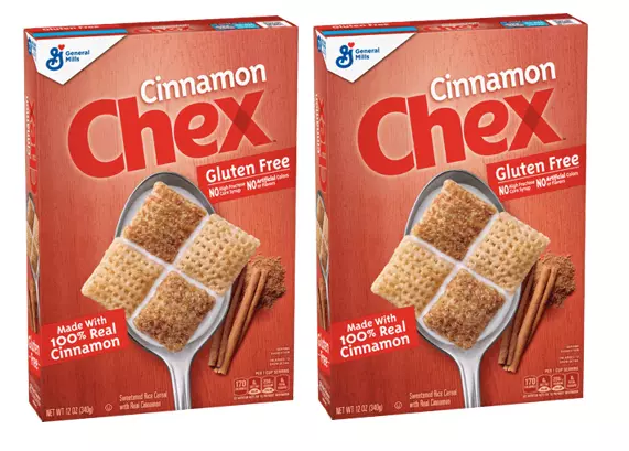 918687 2 X 350G Box Chex Cinnamon Cereal Made By General Mills America Sweet