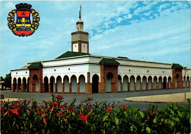 CPM AK MAROC RABAT-Armoiries de la Ville et la Mosquée du Palais Royal (342918)