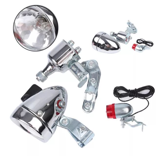 Bicycle Dynamo Front Headlight Bike Head Light White Lamp Lamp Cycling Durable