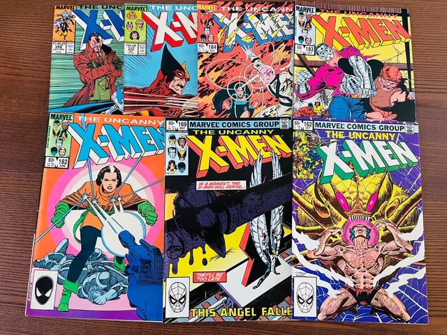 The Uncanny X-Men # 162 169 182 183 184 222 & 256 Mixed 1980's Marvel Comics LOT