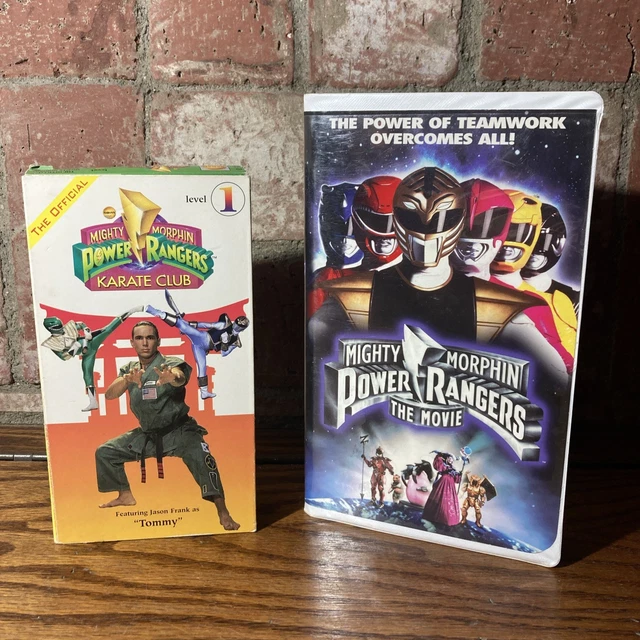 MIGHTY MORPHIN POWER Rangers VHS Lot - The Movie & Karate Club Level 1 ...