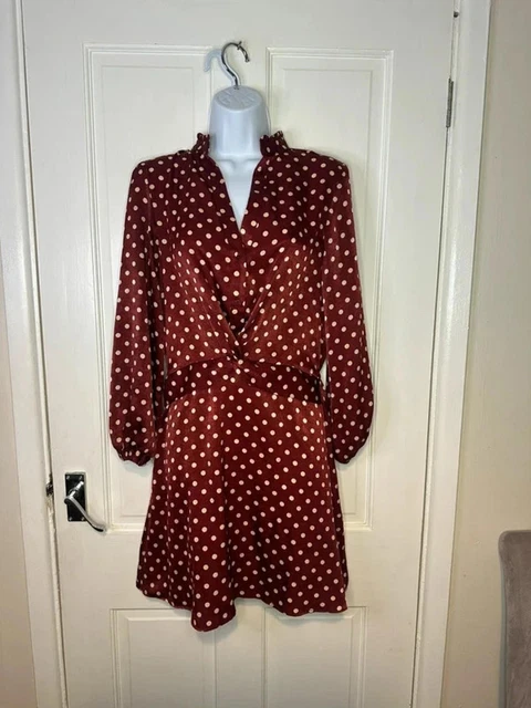 knee length dresses for ladies ZARA. Polka dot midi dress T.xs  Hibuy market