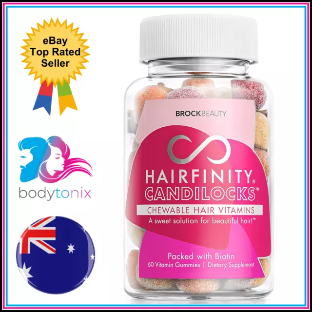 HAIRFINITY CANDILOCKS HAIR GUMMIES Regrowth Growth Vitamins Supplement