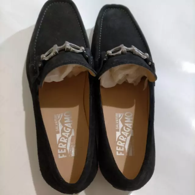 SALVATORE FERRAGAMO MEN'S Gancini Bit Loafers Shoes GEROLAMO2 Black ...