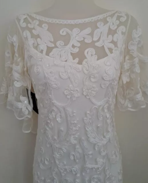 Phase Eight Avianna 20s Vintage  Gatsby Tapework Wedding Bridal Dress UK8 £395