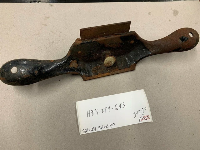 Vintage Stanley No 80 Cabinet Scraper Plane Original Blade NEEDS Re Painted USA